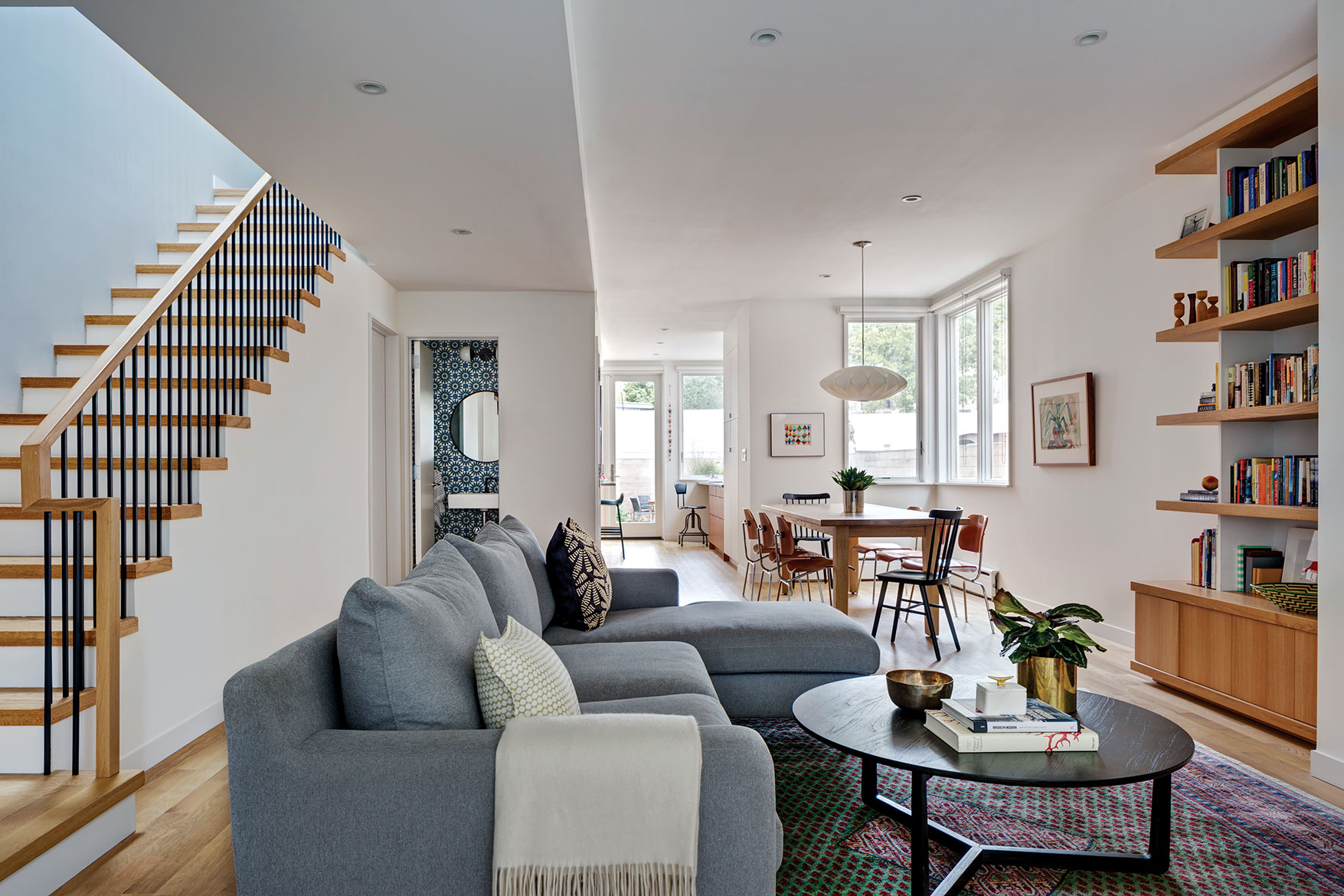 living room in row house