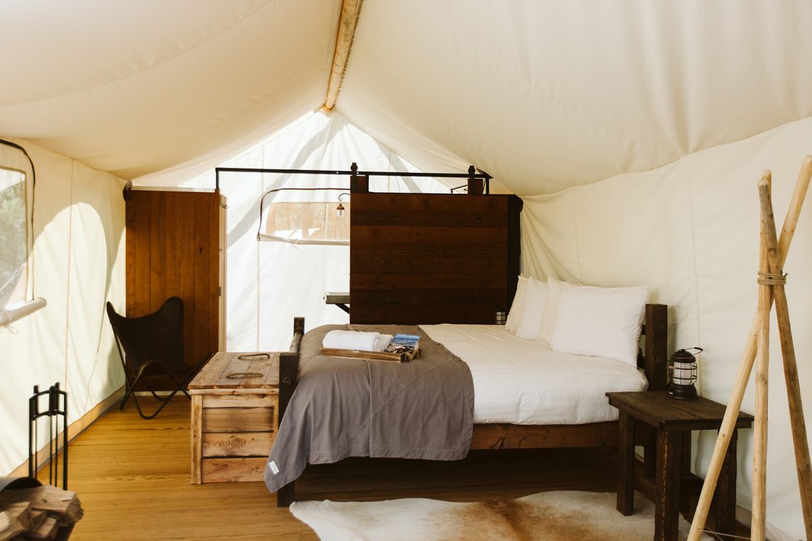 under canvas