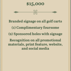GOLF CART SPONSOR - 2025
