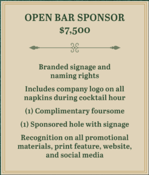OPEN BAR SPONSOR -2025