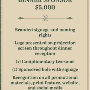 DINNER SPONSOR -2025