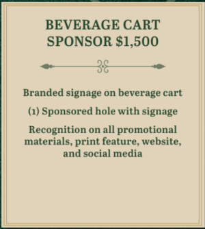BEVERAGE CART SPONSOR -2025