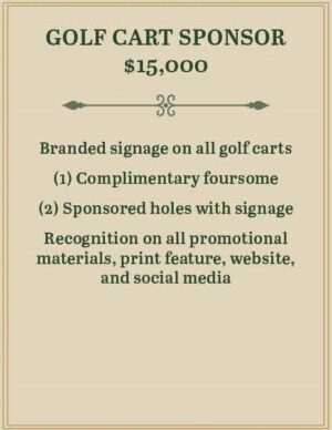 GOLF CART SPONSOR -2026